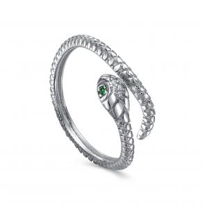 Серебряное кольцо Символ года Змея KABAROVSKYс фианитом K1-7008-41400 фото