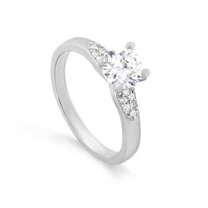 Серебряное кольцо KABAROVSKY с фианитом K1-9030-7900 фото