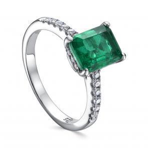 Серебряное кольцо KABAROVSKY с фианитом и алпанитом K1-9039-60400 фото