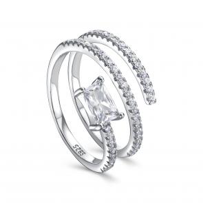 Серебряное кольцо KABAROVSKY с фианитом K1-9070-7900 фото