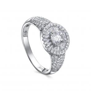 Серебряное кольцо KABAROVSKY с фианитом K1-9170-7900 фото