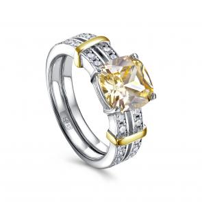 Серебряное кольцо KABAROVSKY с фианитом K1-9207-40687 фото