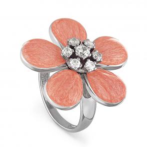 Серебряное кольцо KABAROVSKY с фианитом и эмалью K11-011-8111 фото