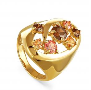 Кольцо из золочёного серебра KABAROVSKY с Swarovski K11-021-0987 фото