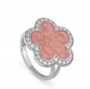 Серебряное кольцо KABAROVSKY с фианитом и эмалью K11-028-8111 фото