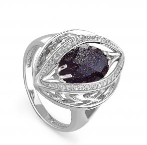 Серебряное кольцо KABAROVSKY с фианитом и авантюрином K11-067-1300 фото