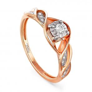 Золотое кольцо KABAROVSKY с бриллиантом K11-0791-1000 фото