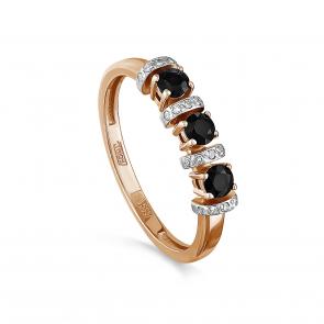 Золотое кольцо KABAROVSKY с бриллиантом и турмалином K11-0875-21600 фото