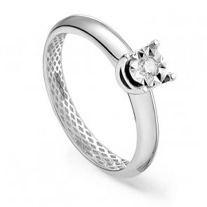 Кольцо из белого золота KABAROVSKY с бриллиантом K11-11093/1-1000 фото