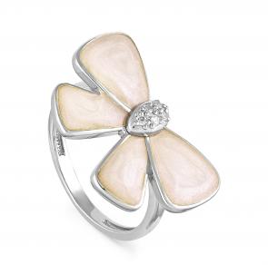 Серебряное кольцо KABAROVSKY с фианитом и эмалью K11-113-7921 фото