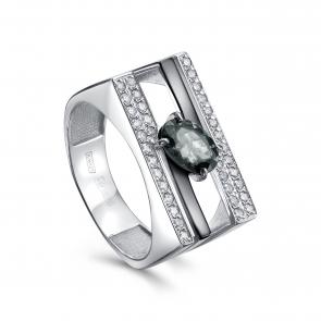 Кольцо из белого золота KABAROVSKY с бриллиантом и шпинелью K11-11999-82589 фото