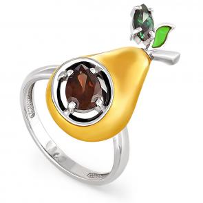 Серебряное кольцо KABAROVSKY с эмалью K11-120-0901 фото