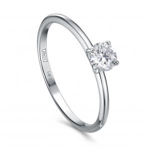 Золотое кольцо KABAROVSKY с бриллиантом выращенным K11-12178-14300 фото