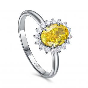 Кольцо из белого золота KABAROVSKY с бриллиантом выращенным K11-12188-15600 фото