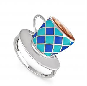 Серебряное кольцо KABAROVSKY с эмалью K11-125-0001 фото