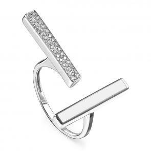 Серебряное кольцо KABAROVSKY с фианитом и эмалью K11-172-7910 фото