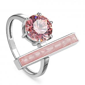 Серебряное кольцо KABAROVSKY с фианитом и эмалью K11-185-30711 фото