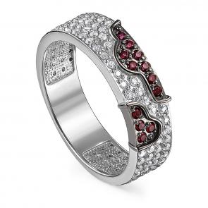 Серебряное кольцо KABAROVSKY с фианитом и Swarovski K11-192-30389 фото