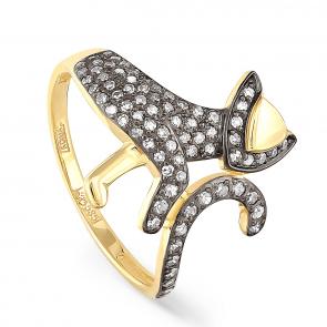 Кольцо из лимонного золота KABAROVSKY с бриллиантом K11-21000-1089 фото