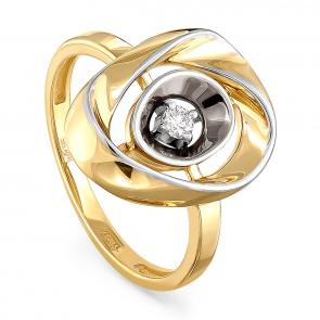 Кольцо из лимонного золота KABAROVSKY с бриллиантом K11-21001-1000 фото