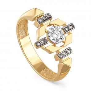 Кольцо из лимонного золота KABAROVSKY с бриллиантом K11-21043-1000 фото