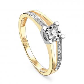 Кольцо из лимонного золота KABAROVSKY с бриллиантом K11-21104-1000 фото