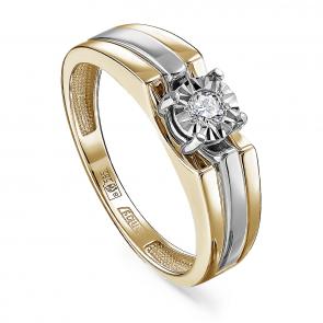 Кольцо из лимонного золота KABAROVSKY с бриллиантом K11-21245-1000 фото