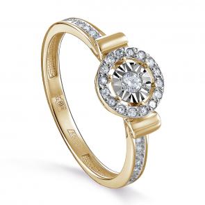 Кольцо из лимонного золота KABAROVSKY с бриллиантом K11-21276-1000 фото