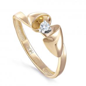 Кольцо из лимонного золота KABAROVSKY с бриллиантом K11-21307-1000 фото