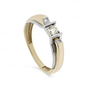 Кольцо из лимонного золота KABAROVSKY с бриллиантом K11-21424-9200 фото