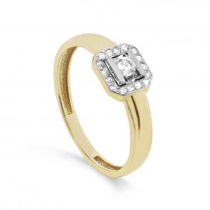 Кольцо из лимонного золота KABAROVSKY с бриллиантом K11-21455-1000 фото