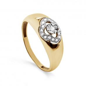 Кольцо из лимонного золота KABAROVSKY с бриллиантом K11-21490-1000 фото