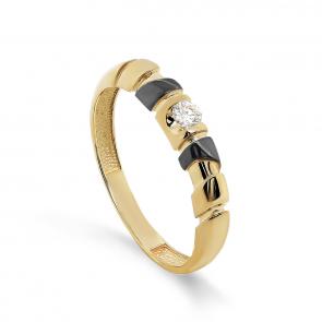 Кольцо из лимонного золота KABAROVSKY с бриллиантом K11-21514-1089 фото