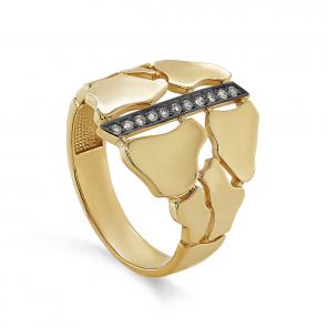 Кольцо из лимонного золота KABAROVSKY с коньячным бриллиантом K11-21659-6089 фото