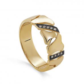 Кольцо из лимонного золота KABAROVSKY с коньячным бриллиантом K11-21663-6089 фото