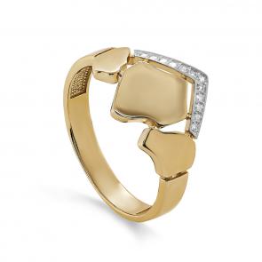 Кольцо из лимонного золота KABAROVSKY с бриллиантом K11-21666-1000 фото