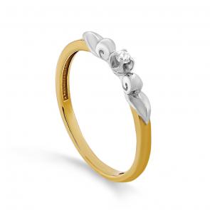 Кольцо из лимонного золота KABAROVSKY с бриллиантом K11-21741-1000 фото