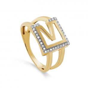 Кольцо из лимонного золота KABAROVSKY с бриллиантом K11-21773-1000 фото