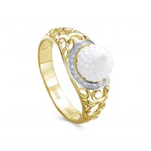 Кольцо из лимонного золота KABAROVSKY с бриллиантом K11-21934-13100 фото