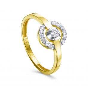 Кольцо из лимонного золота KABAROVSKY с бриллиантом K11-22063-1000 фото