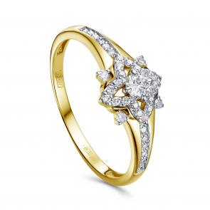 Кольцо из лимонного золота KABAROVSKY с бриллиантом K11-22138-1000 фото