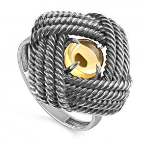 Кольцо из черненого серебра KABAROVSKY с кварцем K11-241-10183 фото