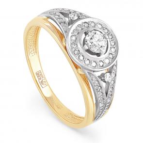 Кольцо из лимонного золота KABAROVSKY с бриллиантом K11-2425-1000 фото