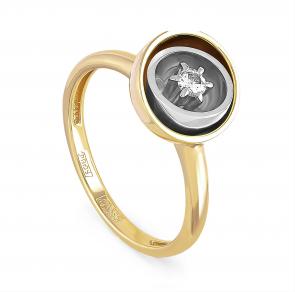 Кольцо из лимонного золота KABAROVSKY с бриллиантом K11-2699-1000 фото