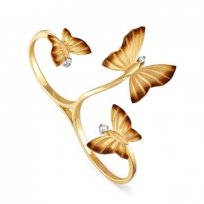 Кольцо из лимонного золота KABAROVSKY с бриллиантом K11-2784-1000 фото