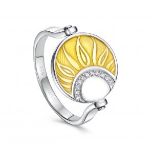 Серебряное кольцо-трансформер KABAROVSKY с фианитоми эмалью. K11-284-0101 фото