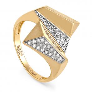 Кольцо из лимонного золота KABAROVSKY с бриллиантом K11-2920-1000 фото