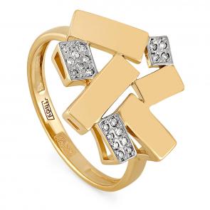 Кольцо из лимонного золота KABAROVSKY с бриллиантом K11-2926-1000 фото