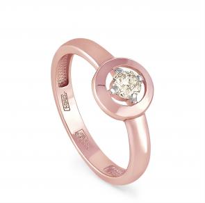 Золотое кольцо KABAROVSKY с бриллиантом K11-3889-9200 фото