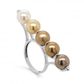 Серебряное кольцо KABAROVSKY с жемчугом K11-394-2691 фото